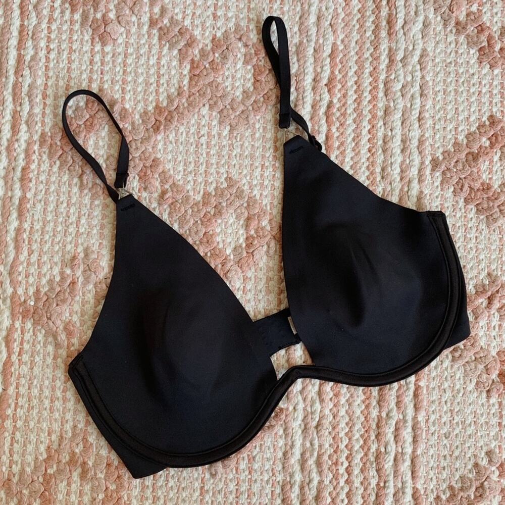 Black Free People Ari Underwire Geometric Bra 34A